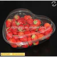 China supplier Heart shape PET Fruit strawberry punnet